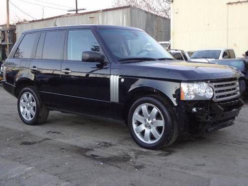 06 land rover range rover hse salvage repairable rebuilder only 90k miles runs!!