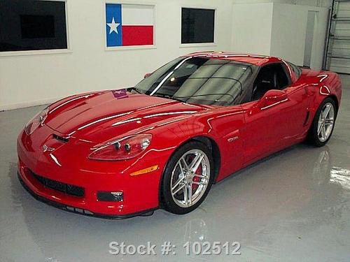 2007 chevy corvette z06 505 hp 6-speed htd leather 37k! texas direct auto