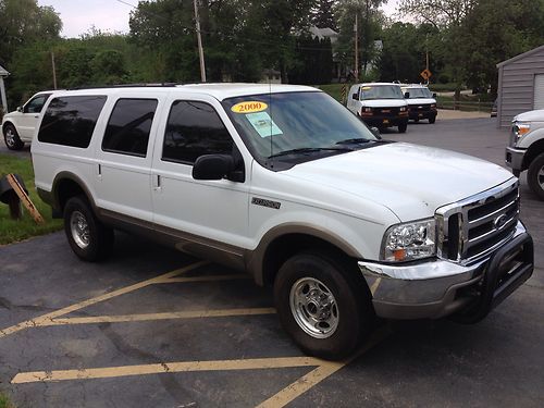 2000 ford excursion 7.3 l diesel power stroke 4x4 limited leather 3rd row seat