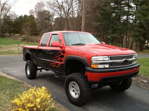 2000 chevrolet silverado 1500 lt extended cab pick up lifted monster truck