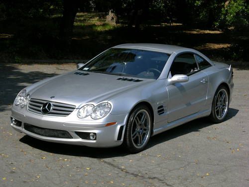 2006 mercedes sl65 - silver/charcoal - 5k miles - 1 ca own - records - perfect!