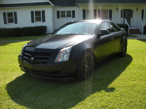 2008 matte black cadillac cts *no reserve* 'all black with system'