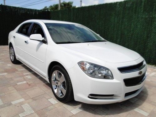 12 malibu lt gm warranty certified white low mileage sedan priced to sell fast