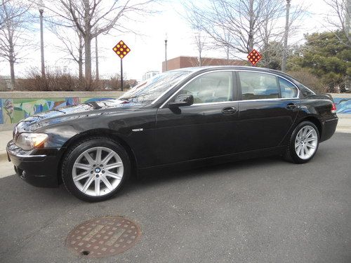2006 bmw 750li fully loaded leather heated seats black navigation 1 owner clean