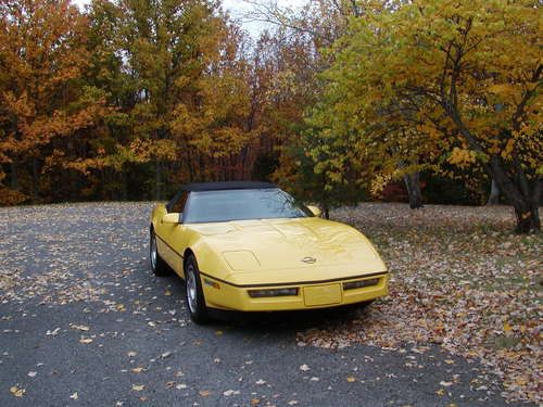 1986 chevrolet corvette indianapolis 500 pace car convertible 2-door 5.7l