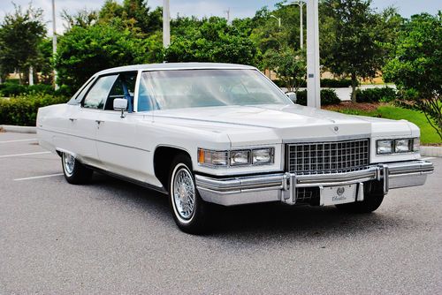 Simply beautiful just 52,602 miles 1976 cadillac sedan deville loaded leather.