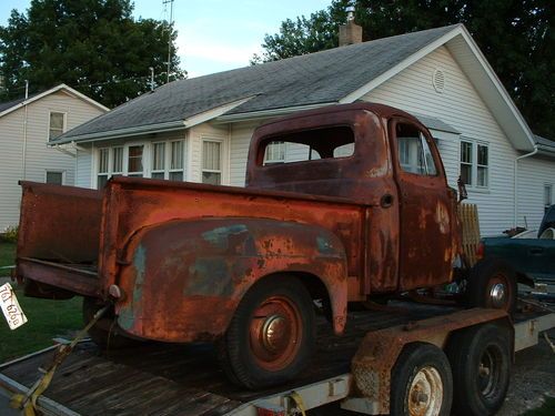 1951 ford f1 with title , cab , frame ,bed , rear fenders , and even a tailgate