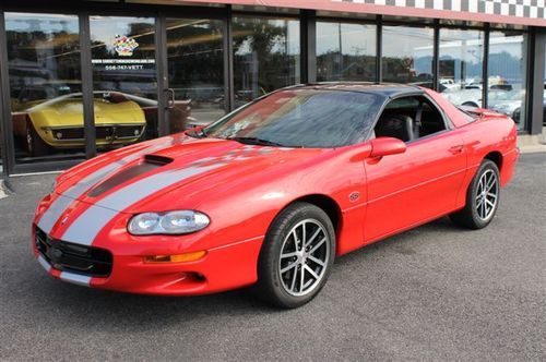 2002 chevrolet camaro 30th ann z28 ss coupe 5.7l 6 speed t-tops like new!