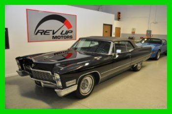 1968 cadillac deville convertible triple black document since new ship anywhere