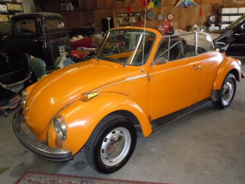 1973 vw convertible, 2 owner, runs and drives, original paint, sc car since new!
