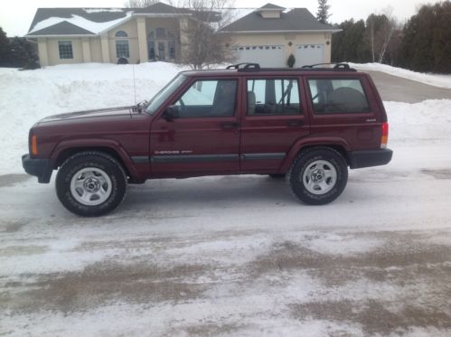 2001 jeep cherokee sport 4x4 low miles great history 4.0lt very clean with video
