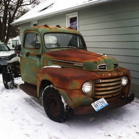 1949 ford f3 truck easy project flathead runs with title!!