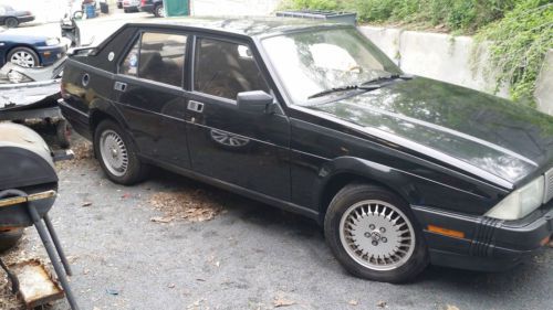 1987 alfa romeo milano platinum sedan 4-door 2.5l black gray 5 speed manual v6!