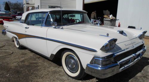 1958 58 ford fairlane 500 skyliner retractable hardtop continental,  with a/c