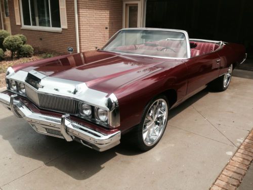 1973 chevrolet caprice convertible, 454, numbers matching, donk 1974 1975 impala