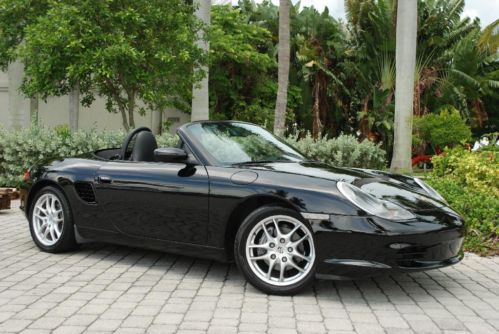 2004 porsche boxster roadster low mileage 2.7l 5-speed manual leather cd changer