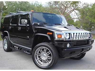 03 hummer h2 6.0l v8 aut trans 4x4, sunroof, leather, one owner, no reserve.