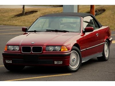 1994 bmw 325i convertible, dvd, bluethooth, leather, new top, no reserve!!!!!!!!