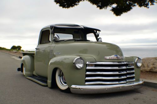 1953 chevy truck street rod/rat rod-bagged, s10 clip &amp; rear end, 350ci/th400