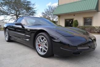 2001 corvette z06-clean carfax-florida owned-z-06-black/black-all original