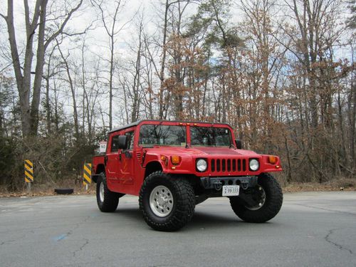 1995 hummer h1 * gas engine, line-x, 38" tires, many upgrades! drives great! *