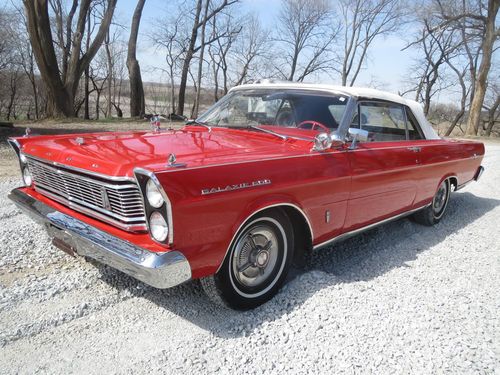 1965 galaxie xl 500  convertible,  very nice show quality  352 automatic