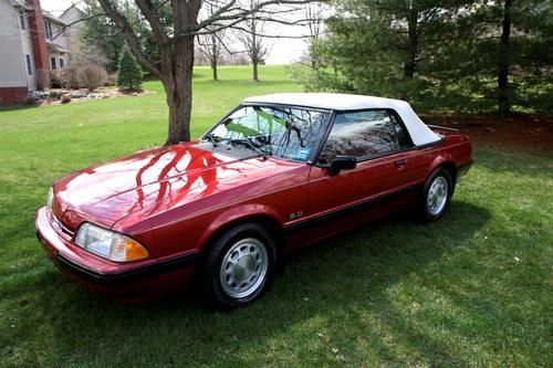 1990 ford mustang lx 5.0 convertible 25th anniversary edition and only 49k miles
