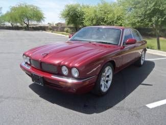 2002 jaguar xjr red/tan supercharged 1 owner clean carfax exx low 83k miles!!