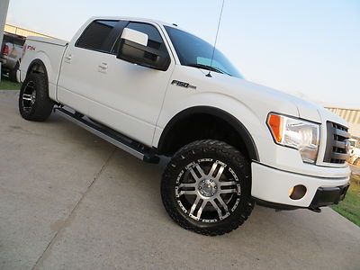 10 f150 fx4 leather crew swb lifted (best color combo) carfax beautiful texa$ !!
