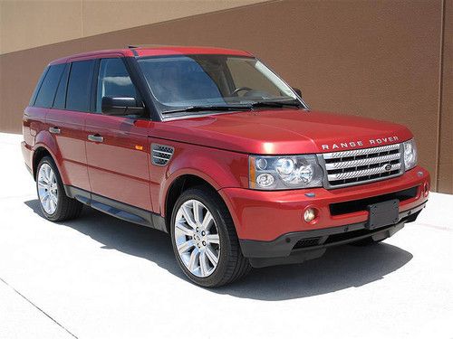08 land rover range rover sport supercharged 4.2l nav roof tv awd 20"