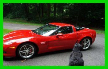 2007 z06 hardtop 7l v8 16v manual rwd coupe premium heated leather red