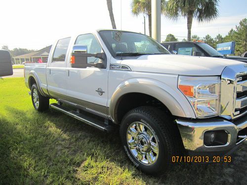 2013 ford f-250 super duty lariat extended cab pickup 4-door 6.7l 4wd two toned
