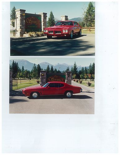 1972 pontiac gto 2 door coupe high performance 400 cu. in. auto ferrari red