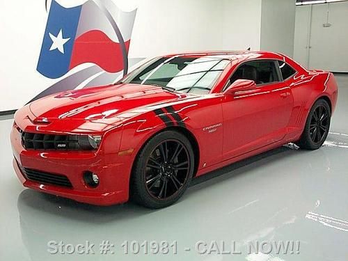 2010 chevy camaro 2ss 6speed sunroof heated leather 30k texas direct auto