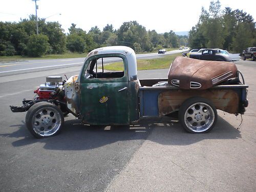 1950 ford rat rod pickup 350 chevy motor, automatic transmission, runs great hot