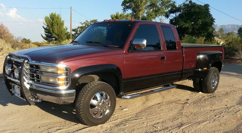 1990 chevrolet c3500 extended cab pickup 2-door 7.4l 454ci dually 4x4 77k miles!