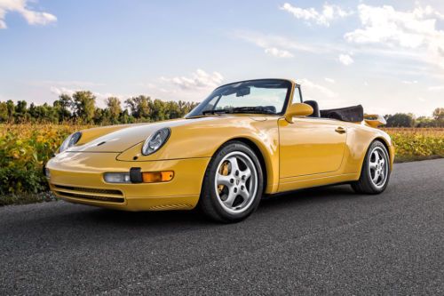 1996 911 carrera, speed yellow, tiptronic, extensive receipts and records,