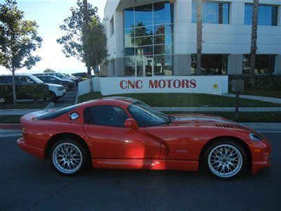 2000 dodge viper gts coupe low miles / acr wheels and racing harnesses / srt 10