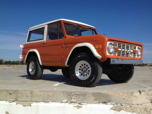 1973 ford bronco 302,3spd,pwr disc&amp;steering,un-restored daily driver,great shape