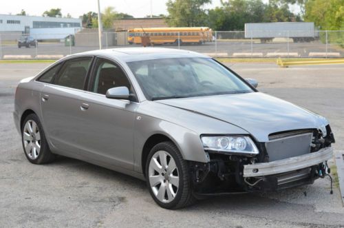 2006 audi a6  awd heated seats 4.2 engine salvage wrecked no reserve!!!!
