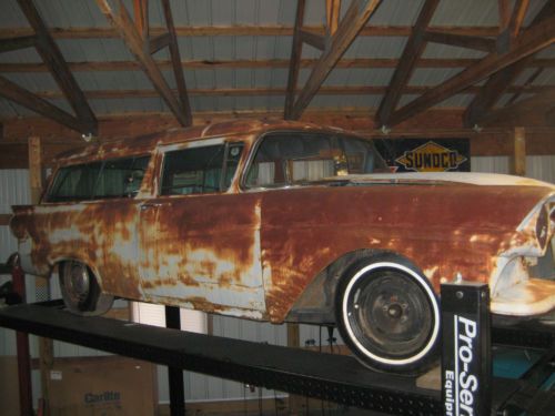 1957 ford ranch wagon 2 door station wagon! hot rod street rod rat rod