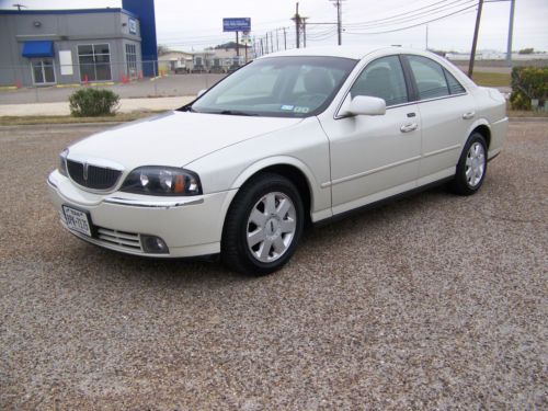 04 lincoln ls pearl white and nearly every factory option great condition