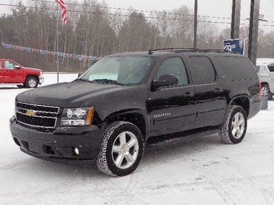 12 chevy suburban 4x4 black navigation dvd roof leather heated seats back-up cam