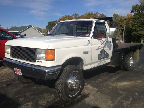 1989 ford f-350 4x4 flatbed with a built 460