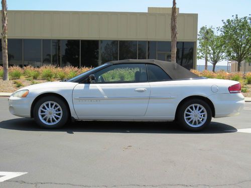 2001 chrysler sebring convertible ** california car -- low 80k miles**