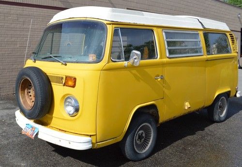 1973 volkswagon transporter bus campmobile westfalia vw vanagon type 2 needs tlc