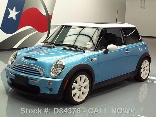 2004 mini cooper s 6-speed pano sunroof xenons only 77k texas direct auto