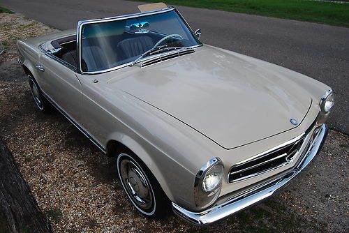1965 mercedes 230sl pagoda roadster w113 , db181 / brown leather, 121 pictures *