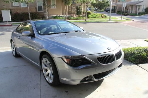 2006 grey bmw 650i coupe 56k miles clean title, full option, rwd, navi, perfect