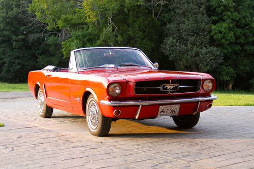 1965 convertible; rangoon red, great condition, low reserve